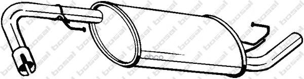 Глушитель Выхлопных Газов Конечный Bosal арт. 145231