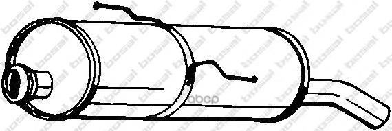 Глушитель задняя часть PEUGEOT 206 mot.1,1/1,4/1,6L BOSAL 190-355 Bosal арт. 190-355