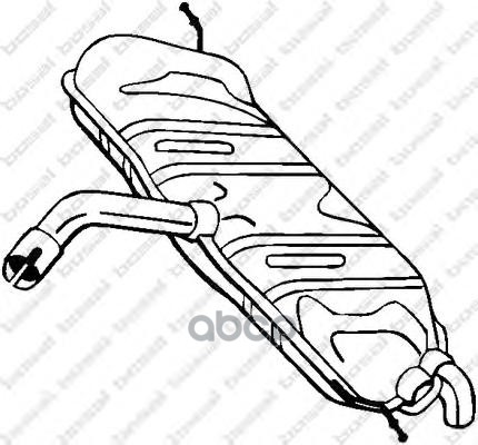Глушитель Выхлопных Газов Конечный Bosal арт. 233807