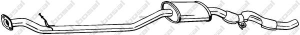Резонатор NISSAN Qashqai (J10) 06-> mot.2,0L BOSAL 287-237 Bosal арт. 287-237