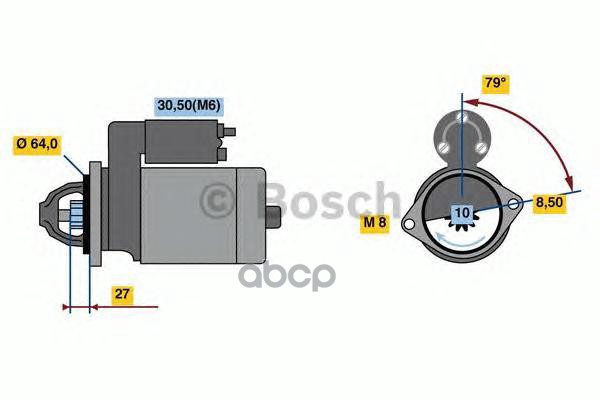 Стартер BOSCH 0001138011 Bosch арт. 0001138011