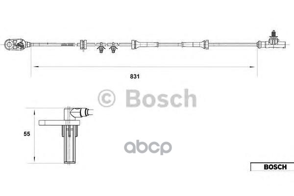 Датчик Частоты Вращения Колеса Nissan: Almera Tino 1.8/2.2 Dci 00- Bosch арт. 0265007559