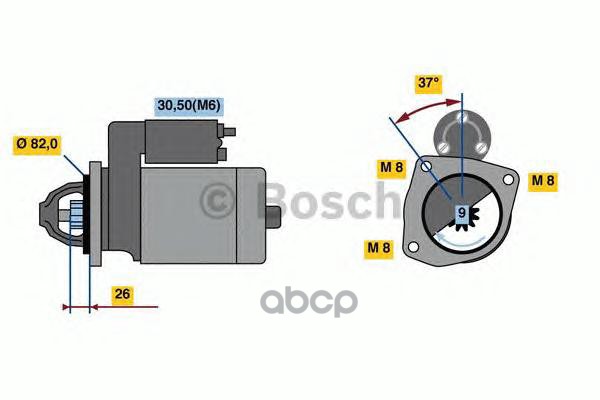 Стартер Bosch арт. 0986023120