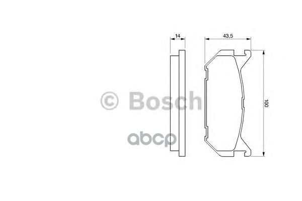 Колодки Тормозные Дисковые Bosch арт. 0986424266