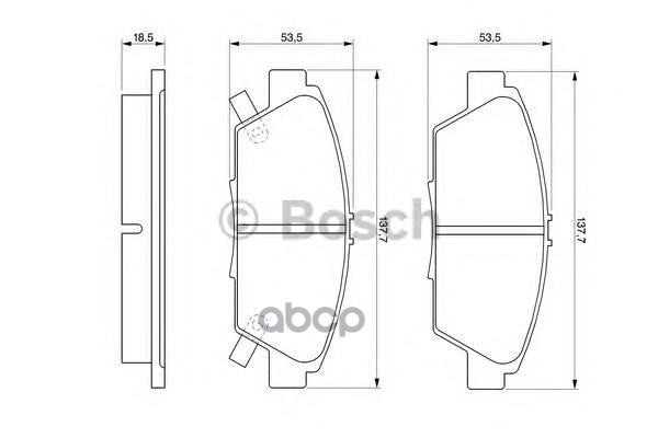 Колодки Тормозные Дисковые | Перед | Bosch арт. 0986424289