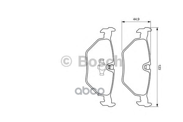 К-кт колодок дисковых SAAB 9-5 97-, BOSCH 0986424667 Bosch арт. 0986424667