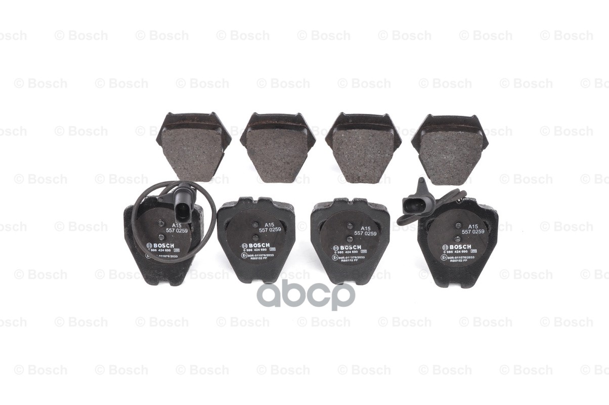 Колодки Тормозные Дисковые Audi A4/A6/Volkswagen Passat 97-05 Передние 8Шт.с Датчиком Bosch арт. 0986424690