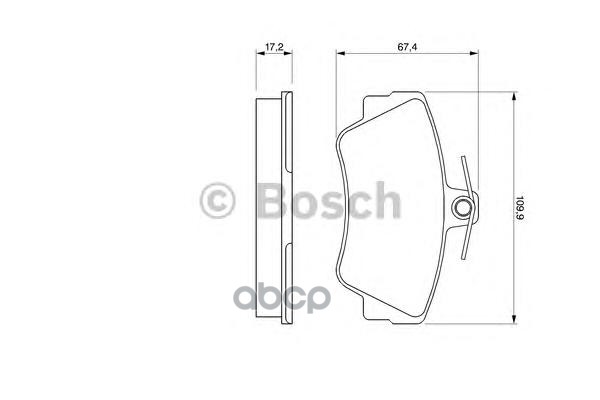 Колодки Тормозные Дисковые Bosch арт. 0986460989