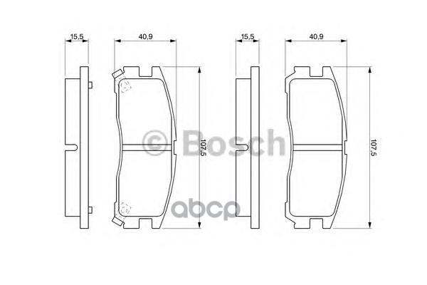 Колодки Тормозные Bosch арт. 0986461145