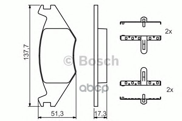 Колодки Тормозные Дисковые Передн Seat: Cordoba (6K1, 6K2) 1.4 I/1.8 I/1.8 I 16V/1.9 D/1.9 Td/2.0 I 93-99, Ibiza Ii (6K1) 1.0...