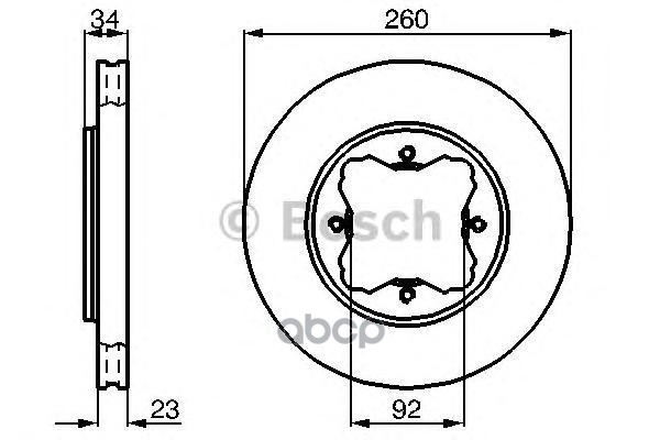 Диск Тормозной Передн Honda: Accord Iv (Cb) 2.0 16V (Cb3)/2.0 I 16V (Cb3) 89-93, Accord Iv Купе (Cc1) 2.0 I 16V 92-93, Accord...