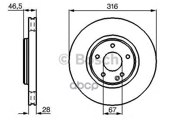 Диск Тормозной Передн Mercedes-Benz: C-Class (W202) C 36 Amg (202.028) 93-00, Clk (C208) 430 (208.370) 97-02, Clk Кабрио (A20...