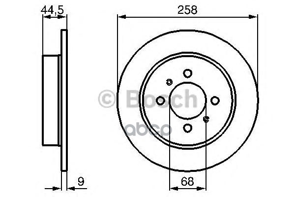 Диск Тормозной | Зад | Bosch арт. 0986478836