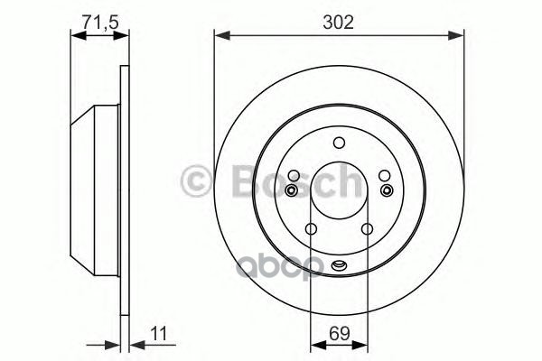 Диск тормозной Bosch арт. 0986479081