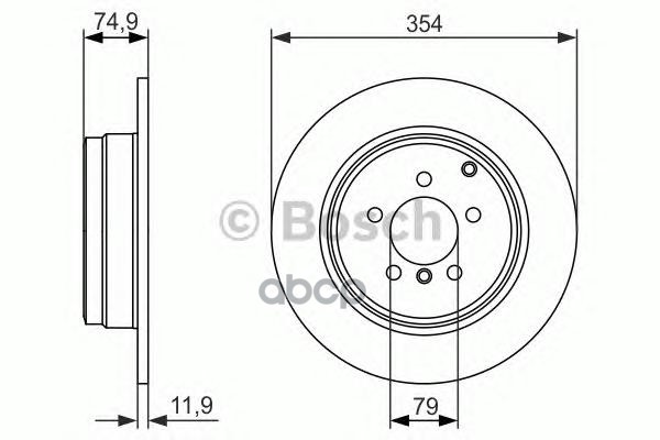 Диск Тормозной | Зад | Bosch арт. 0986479612
