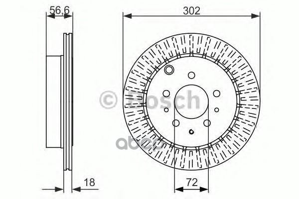Диск Тормозной Mazda: Cx-7 06- Bosch арт. 0986479757