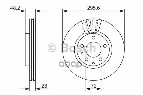 Диск тормозной Bosch арт. 0986479758