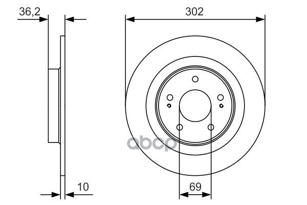 Диск тормозной Bosch арт. 0986479B04