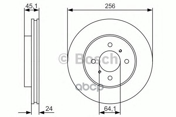 Диск Тормозной | Перед | Bosch арт. 0986479R51