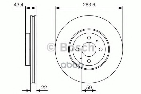 Диск тормозной Bosch арт. 0986479S01