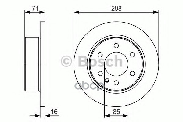 Диск Тормозной Задн Mercedes: Sprinter 3/3,5/4,6-T (906) 06-, Vw: Crafter 30-35/30-50 06- Bosch арт. 0986479S05