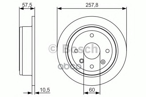 Диск тормозной Bosch арт. 0986479S08