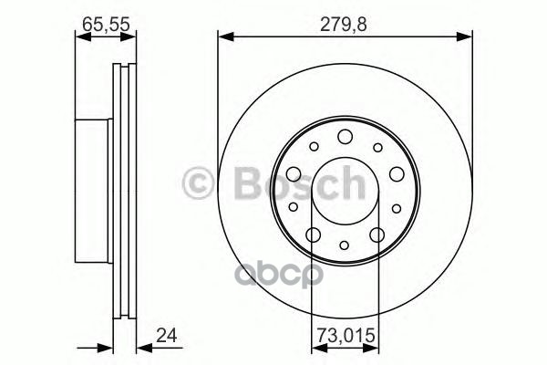 Диск тормозной передний, Premium-2 BOSCH 0 986 479 S70 Bosch арт. 0 986 479 S70