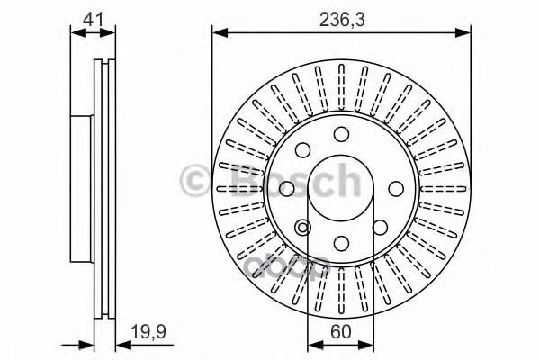 Диск тормозной Bosch арт. 0986479S98
