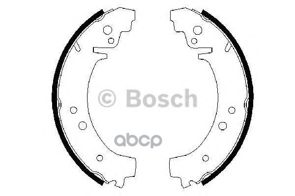 Колодки Тормозные Барабанные  | Перед | Bosch арт. 0986487217