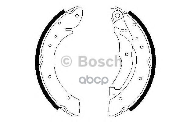 Колодки Тормозные Барабанные   | Зад | Bosch арт. 0986487327