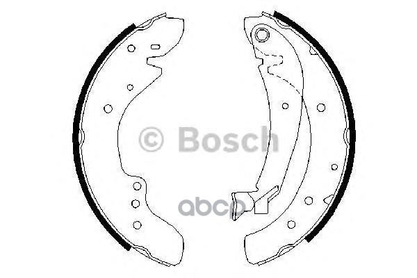 Колодки Тормозные Барабанные   | Зад | Bosch арт. 0986487521