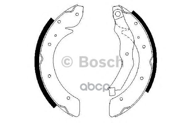 Колодки тормозные барабанные Bosch арт. 0986487528