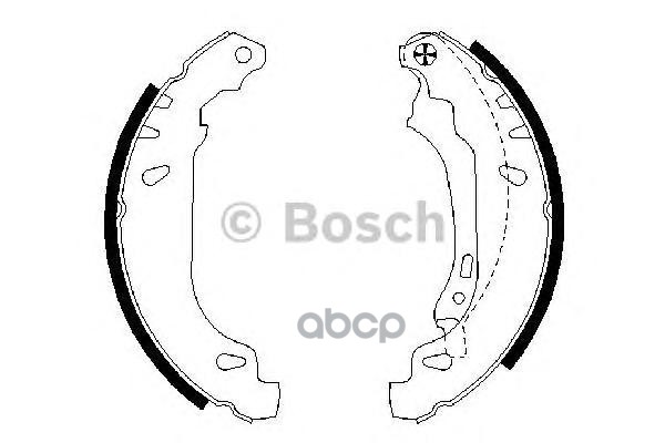 Колодки тормозные барабанные Bosch арт. 0986487556