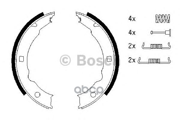 Колодки Стояночного Тормоза Bosch 0 986 487 579 Bosch арт. 0 986 487 579