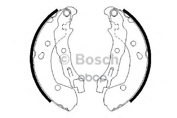 Колодки тормозные барабанные Bosch арт. 0986487668