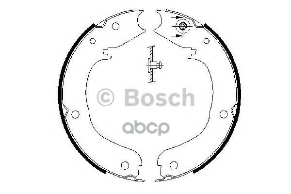 Колодки Тормозные Барабанные   | Зад | Bosch арт. 0986487710