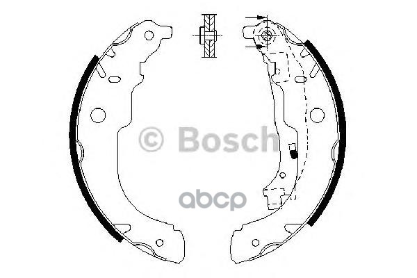 Колодки Тормозные Барабанные Задн Peugeot: 207 1.4/1.4 16V/1.4 Hdi/1.6 Hdi 06-, 207 Sw 1.4/1.4 16V/1.6 Hdi 07- Bosch арт. 098...