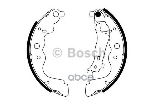Колодки тормозные барабан 0986487754 Bosch арт. 0986487754