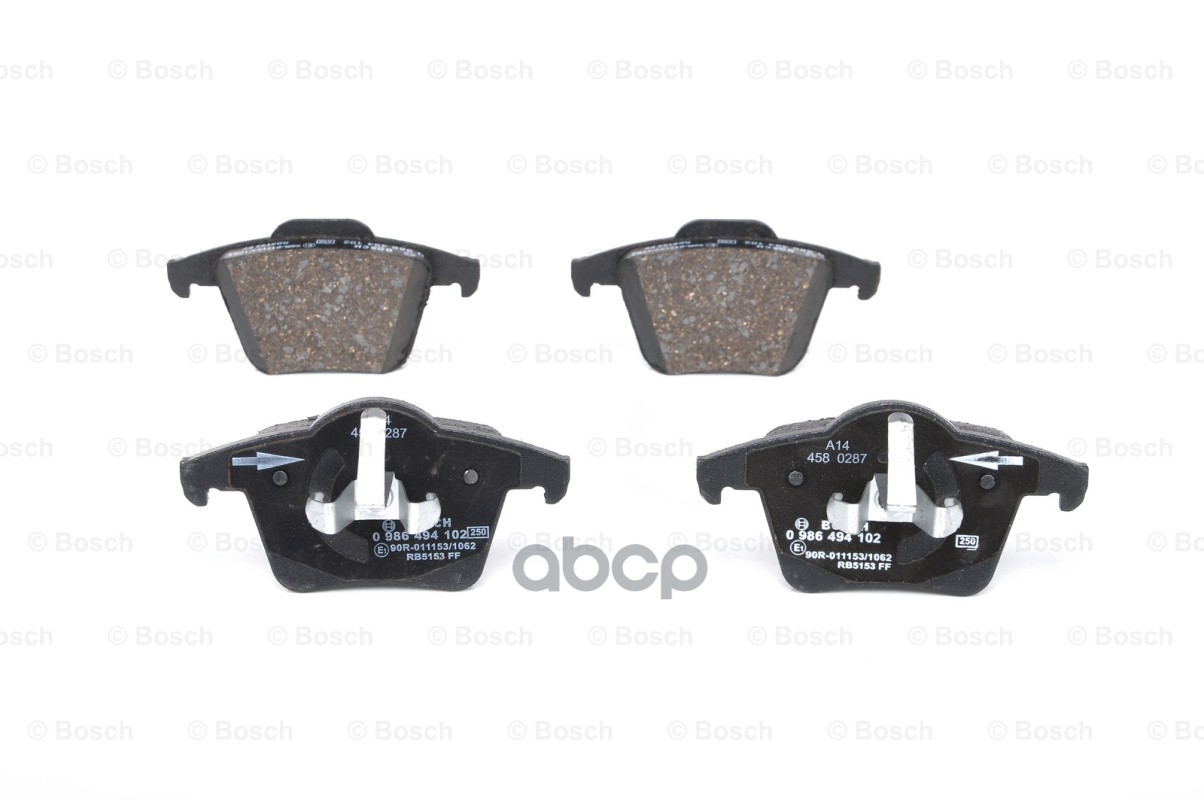 Колодки Тормозные Дисковые Задн Volvo: Xc90 2.5 T/3.2/3.2 Awd/D3/ D5/D5/T6/V8 02- Bosch арт. 0986494102