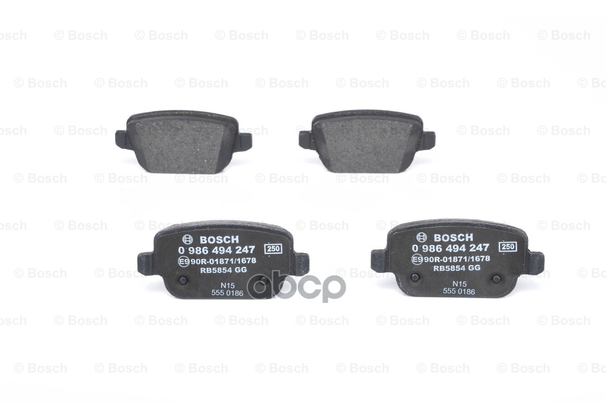 Колодки тормозные дисковые зад Bosch арт. 0986494247