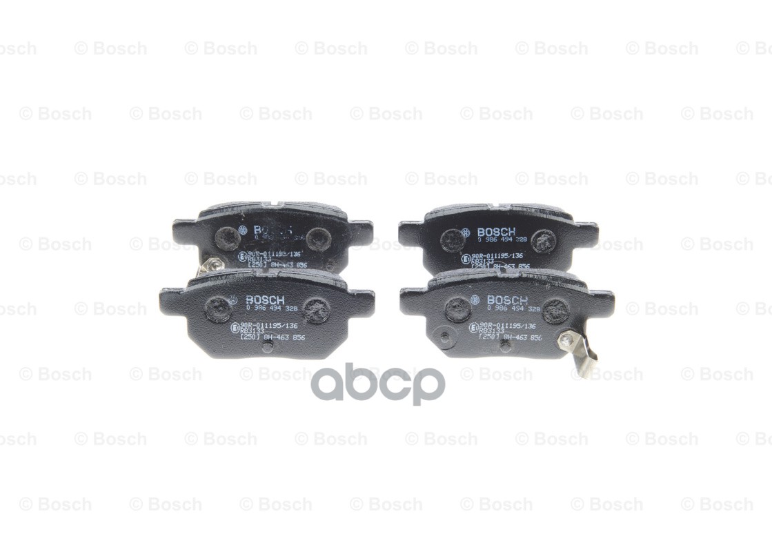 Колодки тормозные дисковые зад Bosch арт. 0986494328