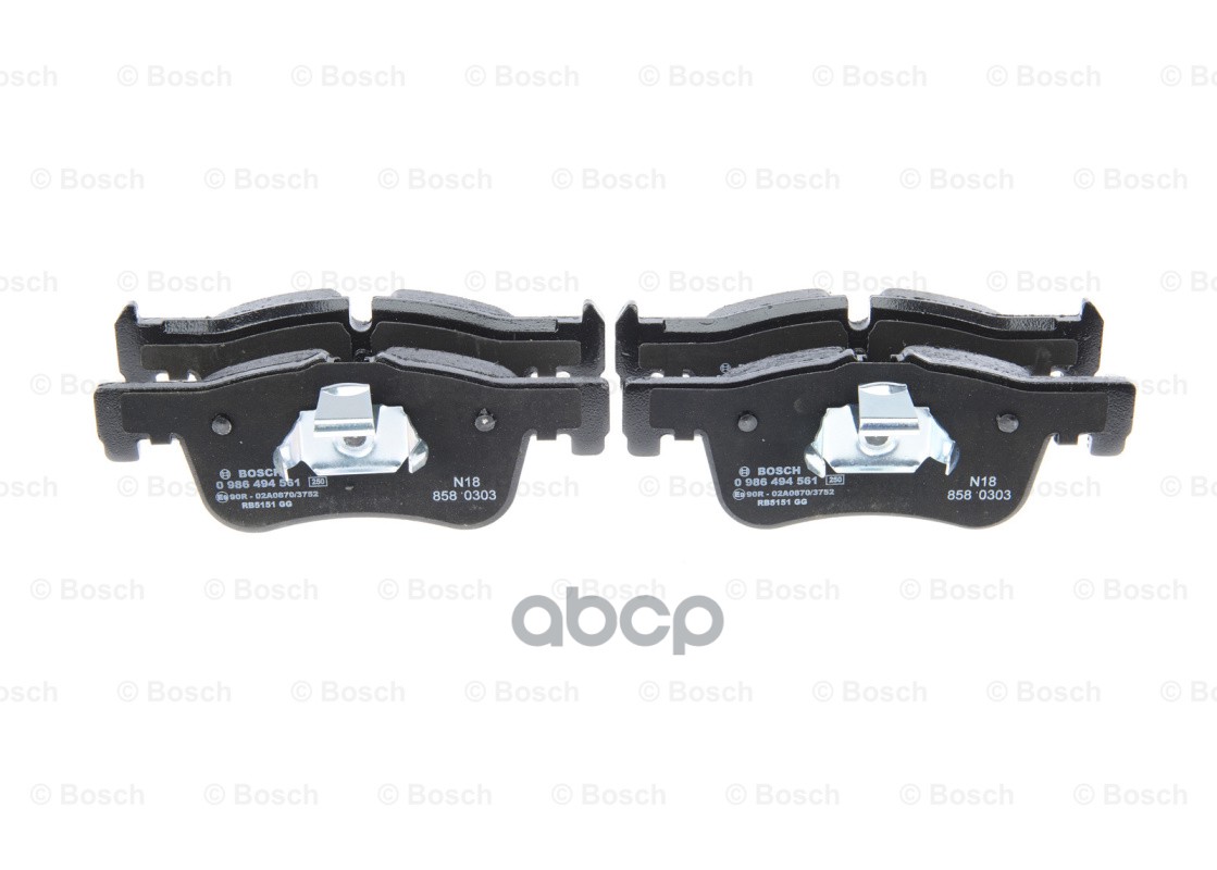 Колодки Тормозные Дисковые Bmw: 1 10-, 2 13- Bosch арт. 0986494561