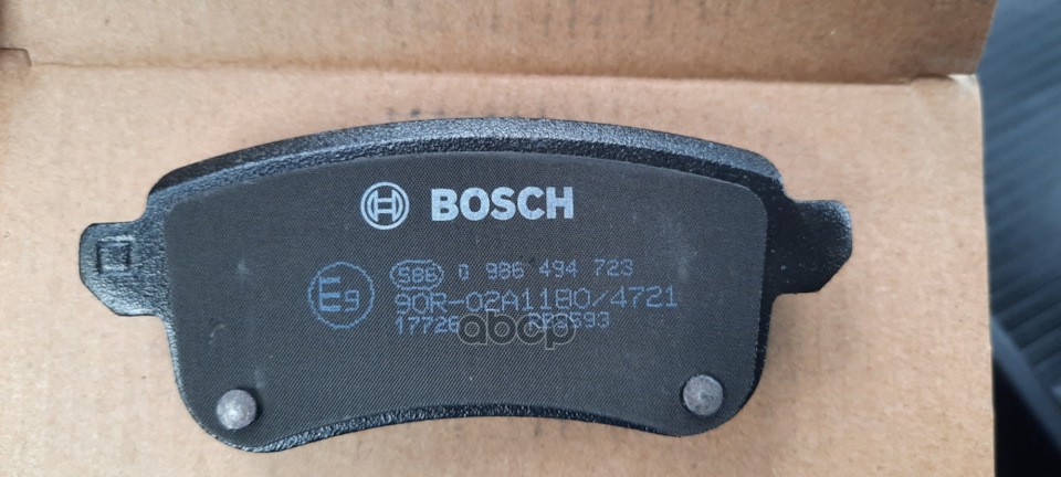 Колодки задние RENAULT Megane IV/Scenic IV/Espace V 2015-> BOSCH 0 986 494 723 Bosch арт. 0 986 494 723