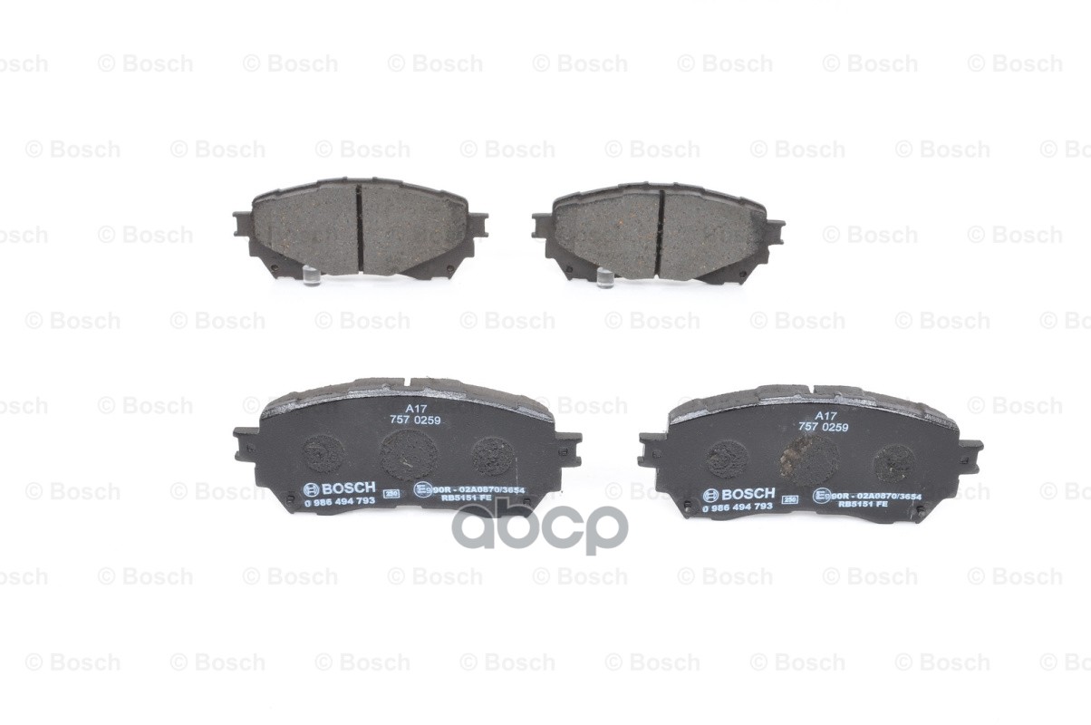 Колодки тормозные дисковые перед Bosch арт. 0986494793