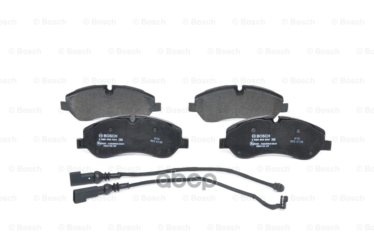 Колодки тормозные дисковые передние 0986494844 Bosch арт. 0986494844
