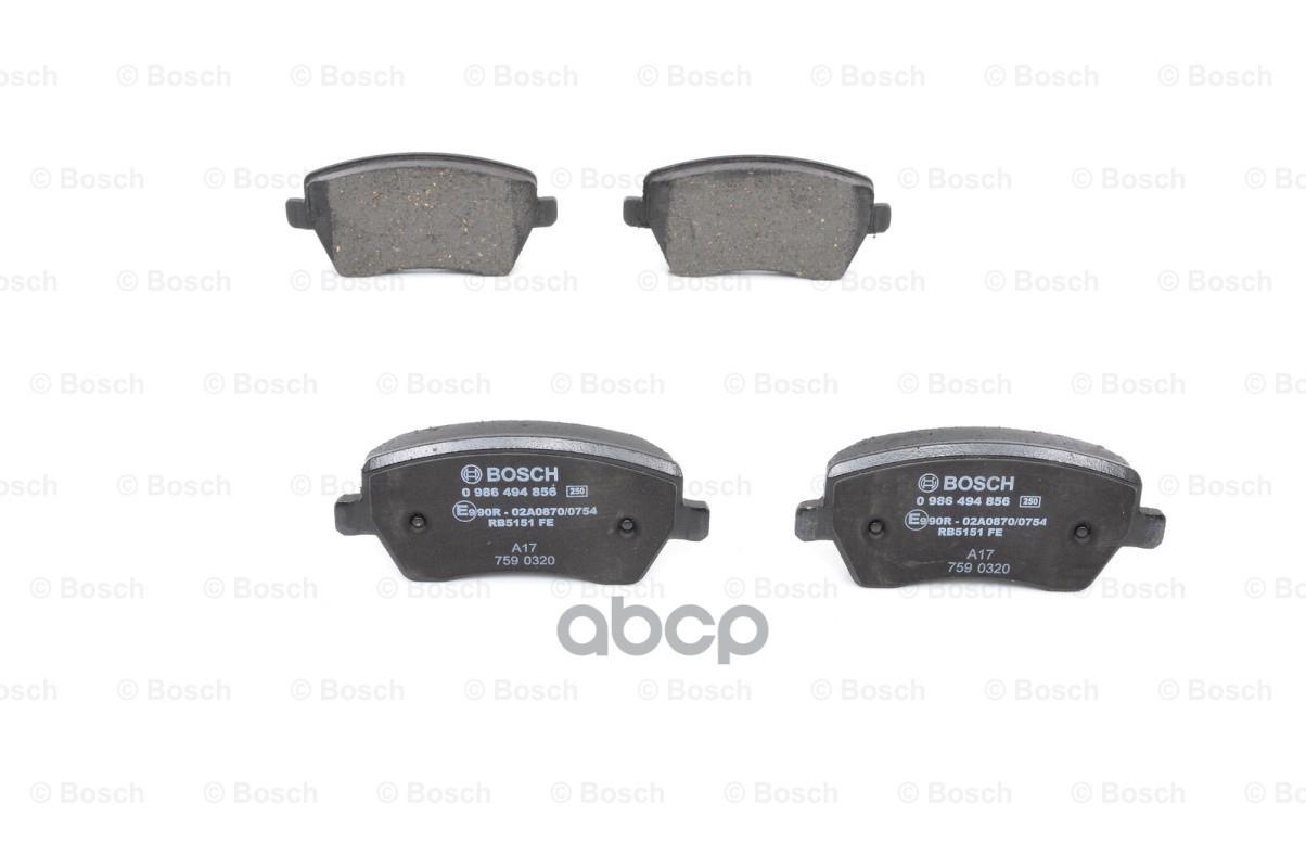 Колодки тормозные дисковые перед Bosch арт. 0986494856