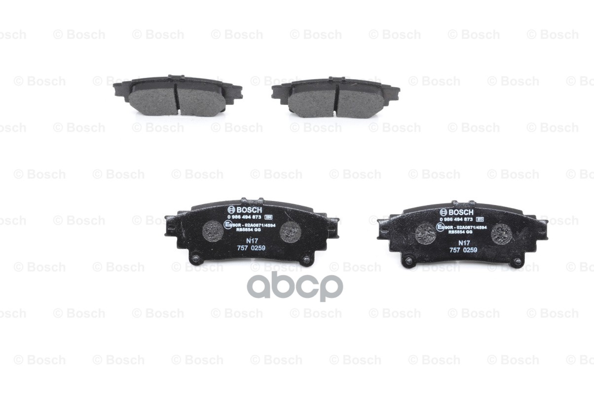 Колодки торм диск к-т задние Bosch арт. 0986494873