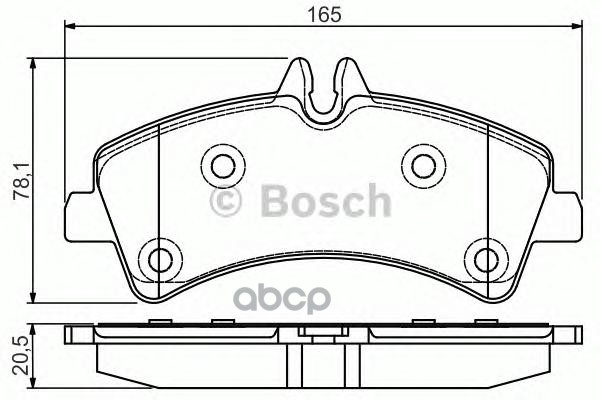 Колодки тормозные дисковые Bosch арт. 0986495099