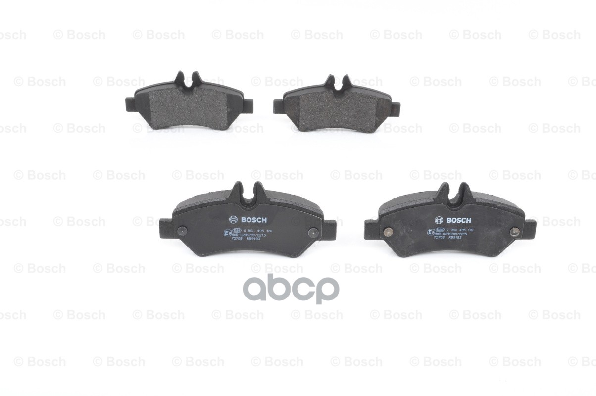 Колодки тормозные дисковые зад Bosch арт. 0986495100