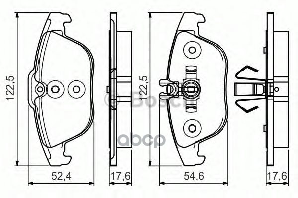 Колодки тормозные дисковые зад Bosch арт. 0986495105